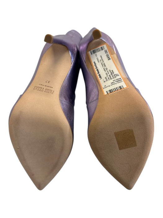 Paris Texas Shoe Size 37 Lilac Purple Leather Pointed Toe Metallic Boots Lilac Purple / 37
