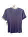 Splendid Size S Purple Rayon Crew Neck Shimmer Short Sleeve Top Purple / S