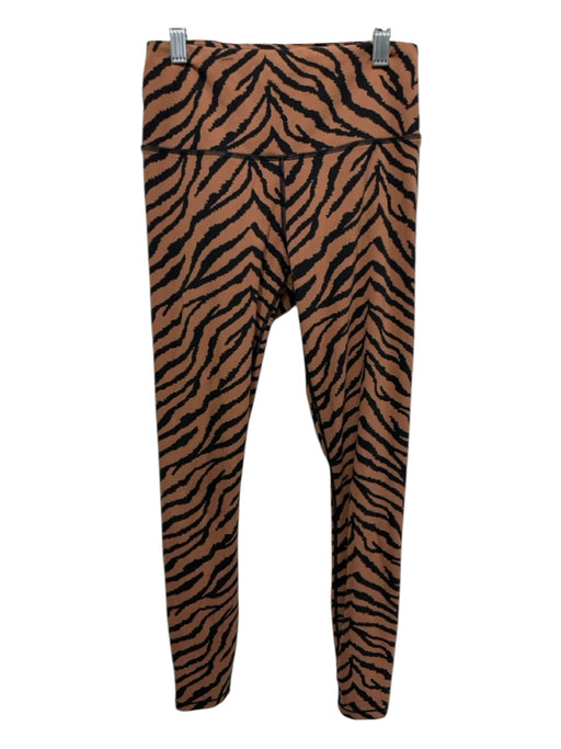 Varley Size XS Tan & black Polyester & Elastane Tiger Print High Waist Leggings Tan & black / XS