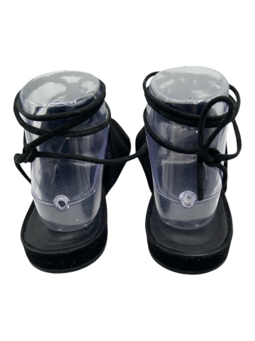 Vince Shoe Size 9.5 Black Suede Tie Detail Open Toe Mules Black / 9.5