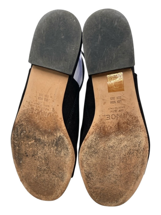 Vince Shoe Size 9.5 Black Suede Tie Detail Open Toe Mules Black / 9.5