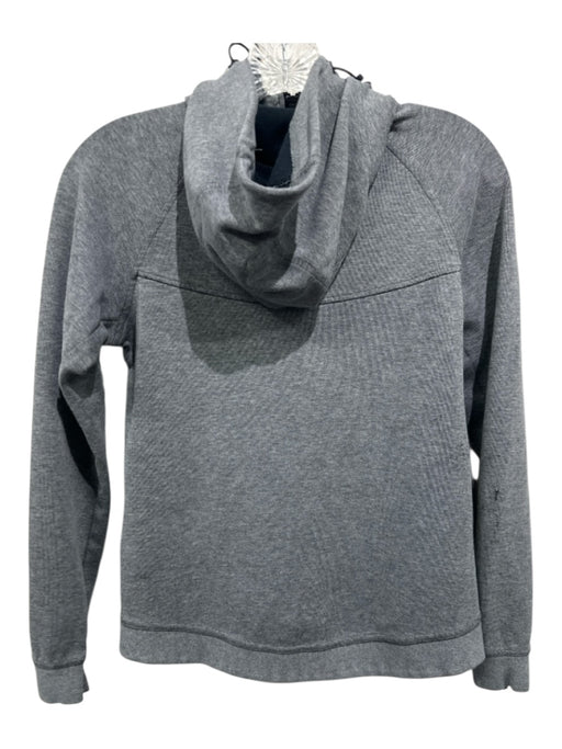 Nike Size S Gray & Black Cotton & Polyester Hood Zip Front Athletic Jacket Gray & Black / S