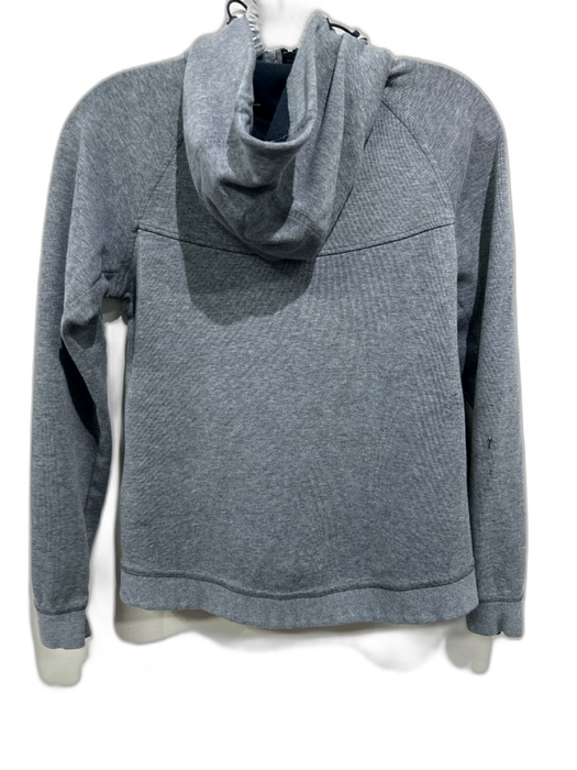 Nike Size S Gray & Black Cotton & Polyester Hood Zip Front Athletic Jacket Gray & Black / S