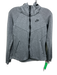 Nike Size S Gray & Black Cotton & Polyester Hood Zip Front Athletic Jacket Gray & Black / S