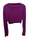 Simon Miller Size XS Purple Modal Lettuce Hem Boat Neck Ribbed Top Purple / XS
