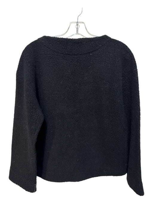 Billy Reid Size XS Black Wool Blend Fleece Pullover Sweater Black / XS