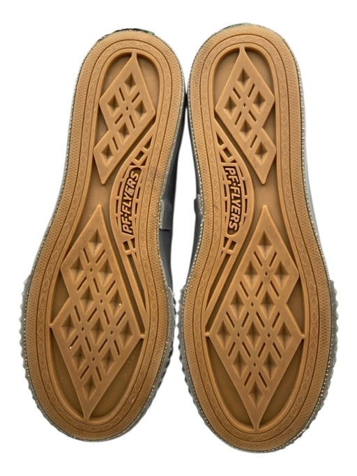 PF Flyers Shoe Size 7.5 Light Grey Canvas & Rubber Lace Up High Top Sneakers Light Grey / 7.5