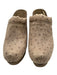 Rachel Comey Shoe Size Est. 7 Grey Leather Ostrich Embossed Wool Platform Clogs Grey / Est. 7