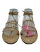 Amanu Shoe Size 7 Beige Leather Strappy Sandals Beige / 7