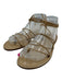 Amanu Shoe Size 7 Beige Leather Strappy Sandals Beige / 7