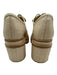 Cult Gaia Shoe Size 38 Beige Textile Lug Sole Platform Shoes Beige / 38