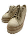 Cult Gaia Shoe Size 38 Beige Textile Lug Sole Platform Shoes Beige / 38