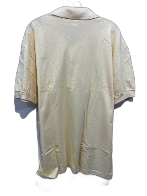 Bogner Size XL Yellow Cotton Solid Polo Men's Short Sleeve Yellow / XL