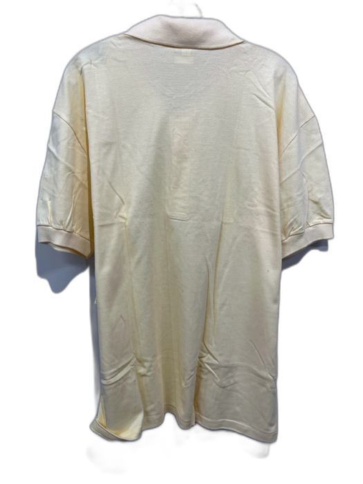 Bogner Size XL Yellow Cotton Solid Polo Men's Short Sleeve Yellow / XL