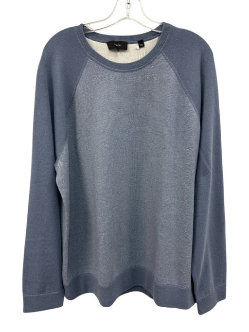 Vince NWT Size XXL Blue & White Wool Men's Sweater Blue & White / XXL