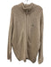 Lacoste Size 8 Beige & Multi Color Wood Zipper Men's Sweater Beige & Multi Color / 8