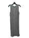 Rag & Bone Size M Black & White Cotton Striped V Neck Sleeveless Maxi Dress Black & White / M