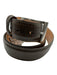 Martin Dingman Brown Leather Solid Men's Belt Brown
