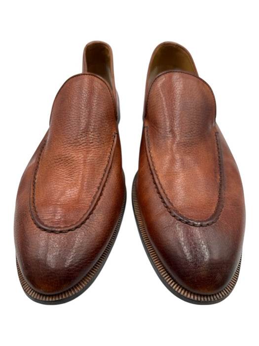 Di Bianco Shoe Size 9 Brown Leather Solid Men's Shoes Brown / 9