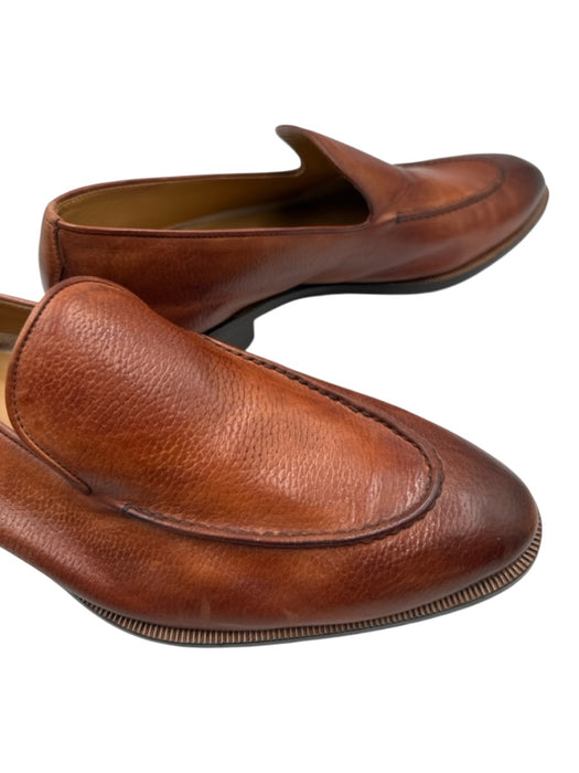 Di Bianco Shoe Size 9 Brown Leather Solid Men's Shoes Brown / 9