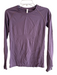 Athleta Size S Purple Nylon Round Neck Solid Long Sleeve Athletic Top Purple / S