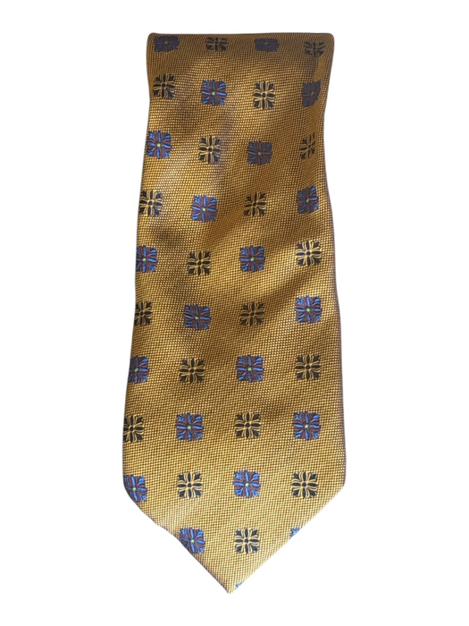 Miller Brothers Brown & Multi Silk All Over Print Men's Tie Brown & Multi
