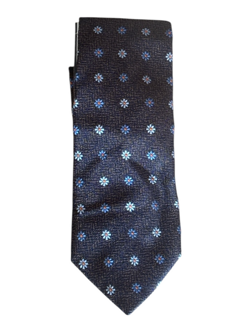 Miller Brothers Orange & Multi Silk Floral Men's Tie Orange & Multi