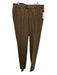 Hiltl Size Est 34 Brown Wool Solid Dress Men's Pants Brown / Est 34