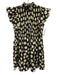 Sea New York Size XS Brown & Cream Cotton Smocked Polka Dot Mini Dress Brown & Cream / XS