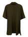 COS Size S Olive Green Viscose Blend polo Short Sleeve Above Knee Dress Olive Green / S