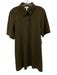COS Size S Olive Green Viscose Blend polo Short Sleeve Above Knee Dress Olive Green / S