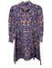 Tuckernuck Size XS Purple & Multi Cotton Blend Floral Button Front Dress Purple & Multi / XS
