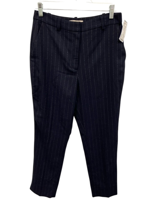 Favorite Daughter Size 6 Navy Blue & White Polyester Blend Mid Rise Pants Navy Blue & White / 6