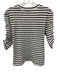 Veronica Beard Size XS White & Navy Blue Pima Cotton Ruched Stripe Top White & Navy Blue / XS