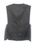COS Size XS/S Gray Wool Blend Felted slit pockets Collarless Zip front Vest Gray / XS/S