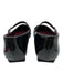 Franco Sarto Shoe Size 8 Black Patent Leather Square Toe Low Heel Flats Black / 8