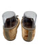 Sam Edelman Shoe Size 8 Tan & Gray Velvet Leather Lining Criss Cross Strap Flats Tan & Gray / 8