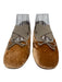 Sam Edelman Shoe Size 8 Tan & Gray Velvet Leather Lining Criss Cross Strap Flats Tan & Gray / 8
