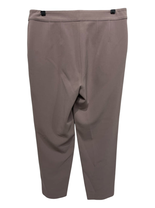 St. John Size 6 Taupe Gray Hook & Zip Straight Trouser Pants Taupe Gray / 6