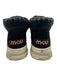 Mou Shoe Size 38 Black & White Suede & Shearling Whipstitching Sneaker Booties Black & White / 38