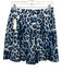 Diane Von Furstenberg Size 4 Black, White, Navy Cotton & Silk Leopard Skirt Set Black, White, Navy / 4