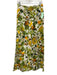Cara Cara Size S Green, Yellow, White Cotton Short Sleeve Floral Pant Set Green, Yellow, White / S