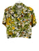 Cara Cara Size S Green, Yellow, White Cotton Short Sleeve Floral Pant Set Green, Yellow, White / S