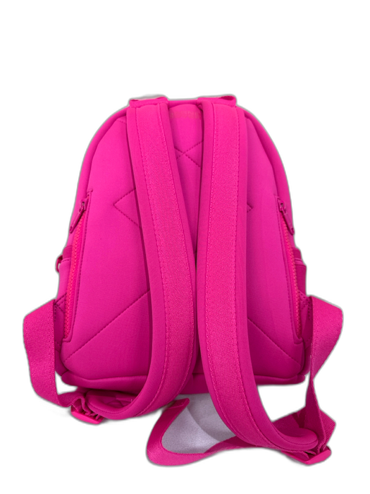 Dagne Dover Hot pink Neoprene Small Zipper Detail Side Pocket Backpack Hot pink