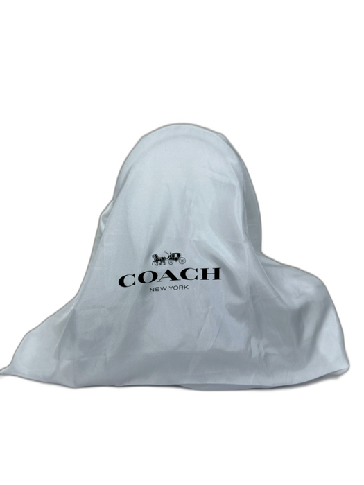 Coach Chocolate Brown Leather Wrinkle Affect Zip Top Logo Shoulder Bag Chocolate Brown / Small