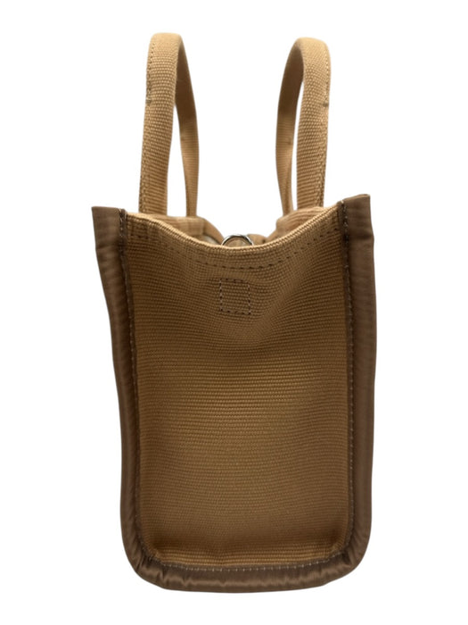 Marc Jacobs Beige & White Canvas Logo Top Handles Crossbody Strap hand bag Bag Beige & White / S