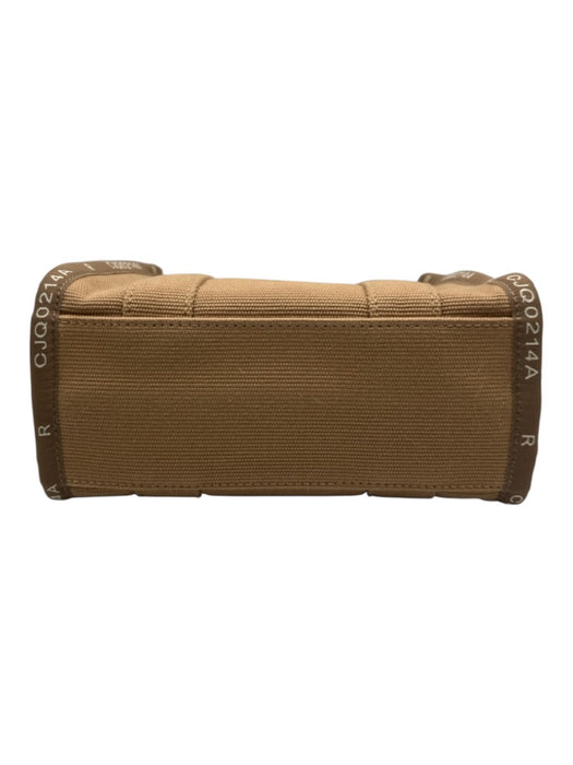 Marc Jacobs Beige & White Canvas Logo Top Handles Crossbody Strap hand bag Bag Beige & White / S