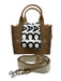 Marc Jacobs Beige & White Canvas Logo Top Handles Crossbody Strap hand bag Bag Beige & White / S