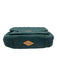 MZ Wallace Dark Green Nylon Quilted Gold Logo Flap Shoulder & Crossbody Bag Dark Green / M