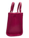 Marc Jacobs Magenta Pink Pebble Leather Zip Top Crossbody Strap Tote Bag Magenta Pink / XS